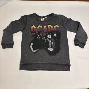 Junk Food Clothing Kids AC/DC Graphic Sweatshirt - Gray